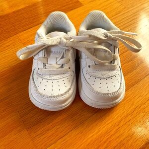 Baby White NIKE Air Force Ones 3C